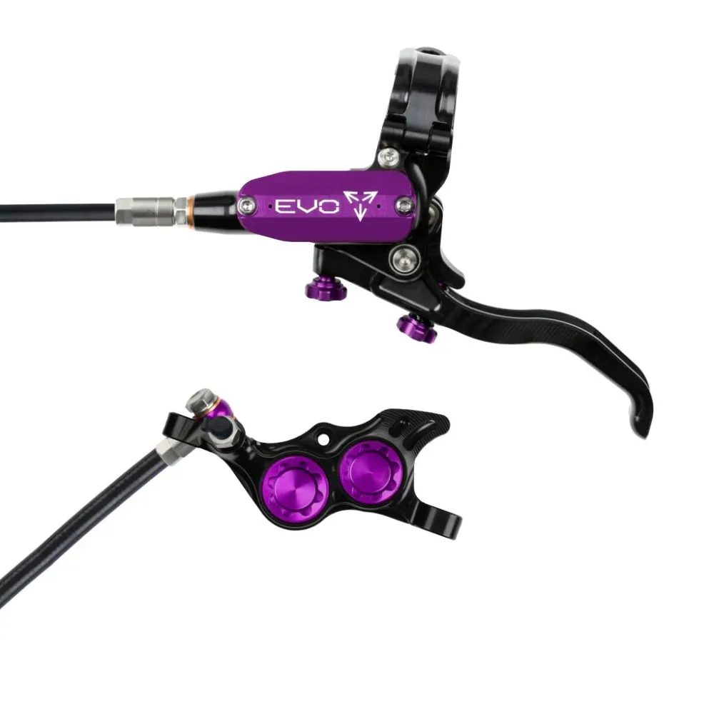 HOPE TECH 4 EVO TR4 Voorrem Zwart/Paars