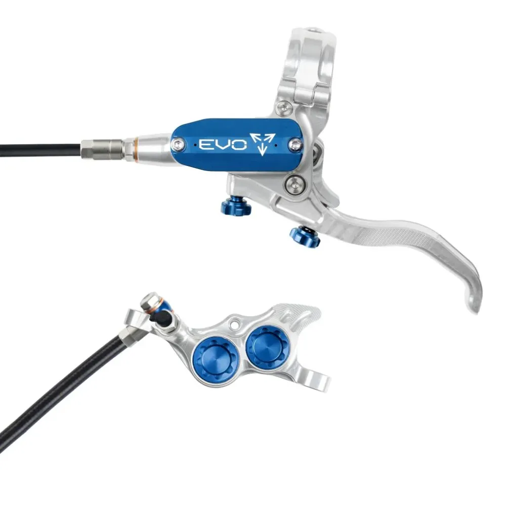 HOPE TECH 4 EVO TR4 zilver/blauw voorrem