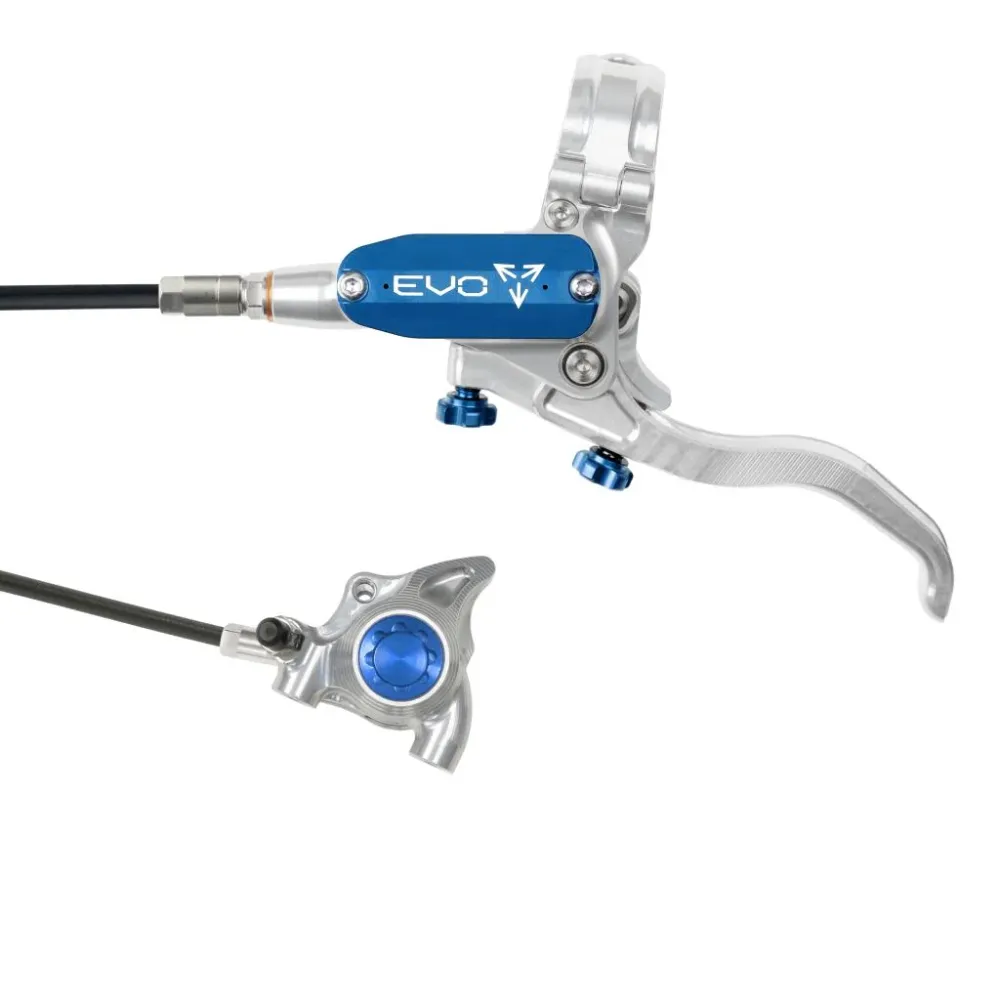 HOPE TECH 4 EVO X2 FM Voorrem Zilver/Blauw