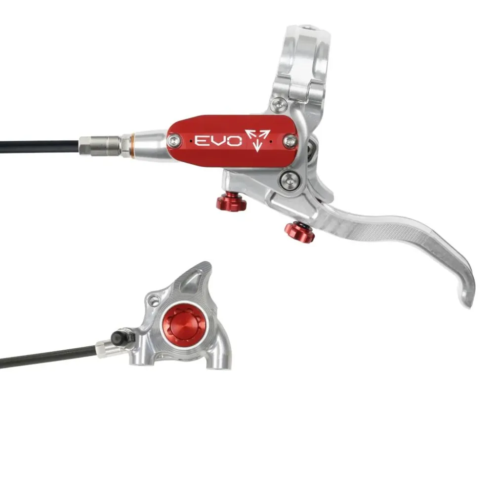 HOPE TECH 4 EVO X2 FM Voorrem Zilver/Rood