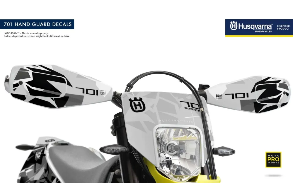 Husqvarna 701 GRAPHICS - "Flake" (Grijs/Zwart)