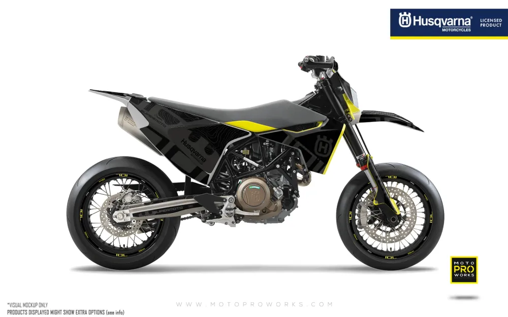 Husqvarna 701 GRAPHICS - "Monarch" (Zwart/Patroon)