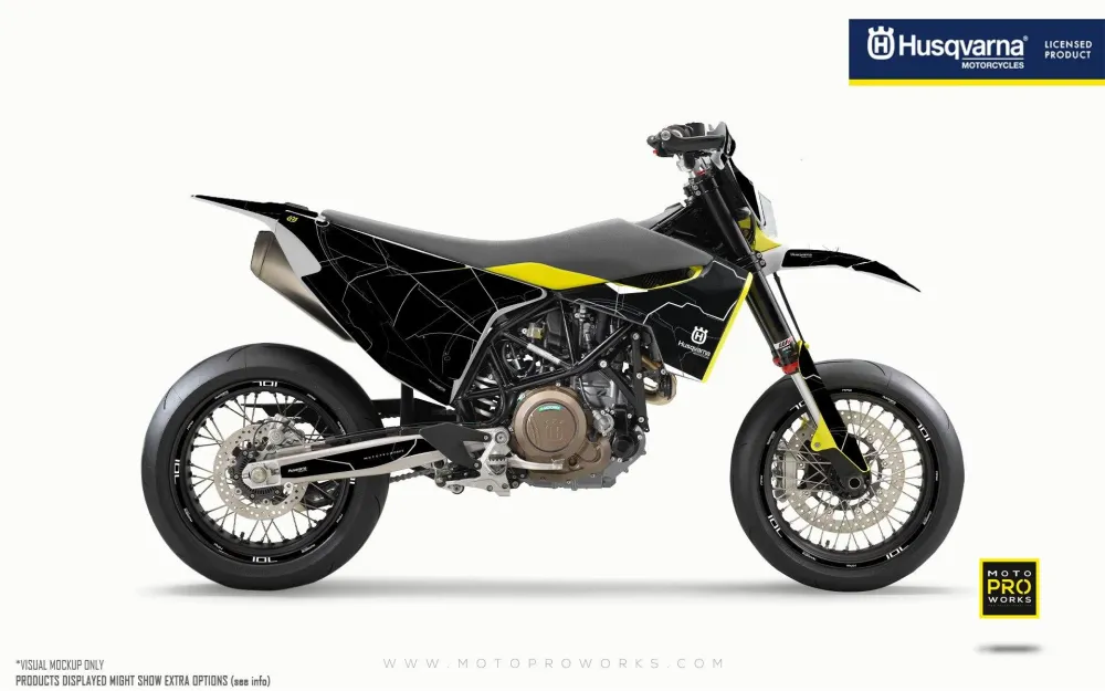 Husqvarna 701 GRAPHICS - "Robotec" (Zwart)