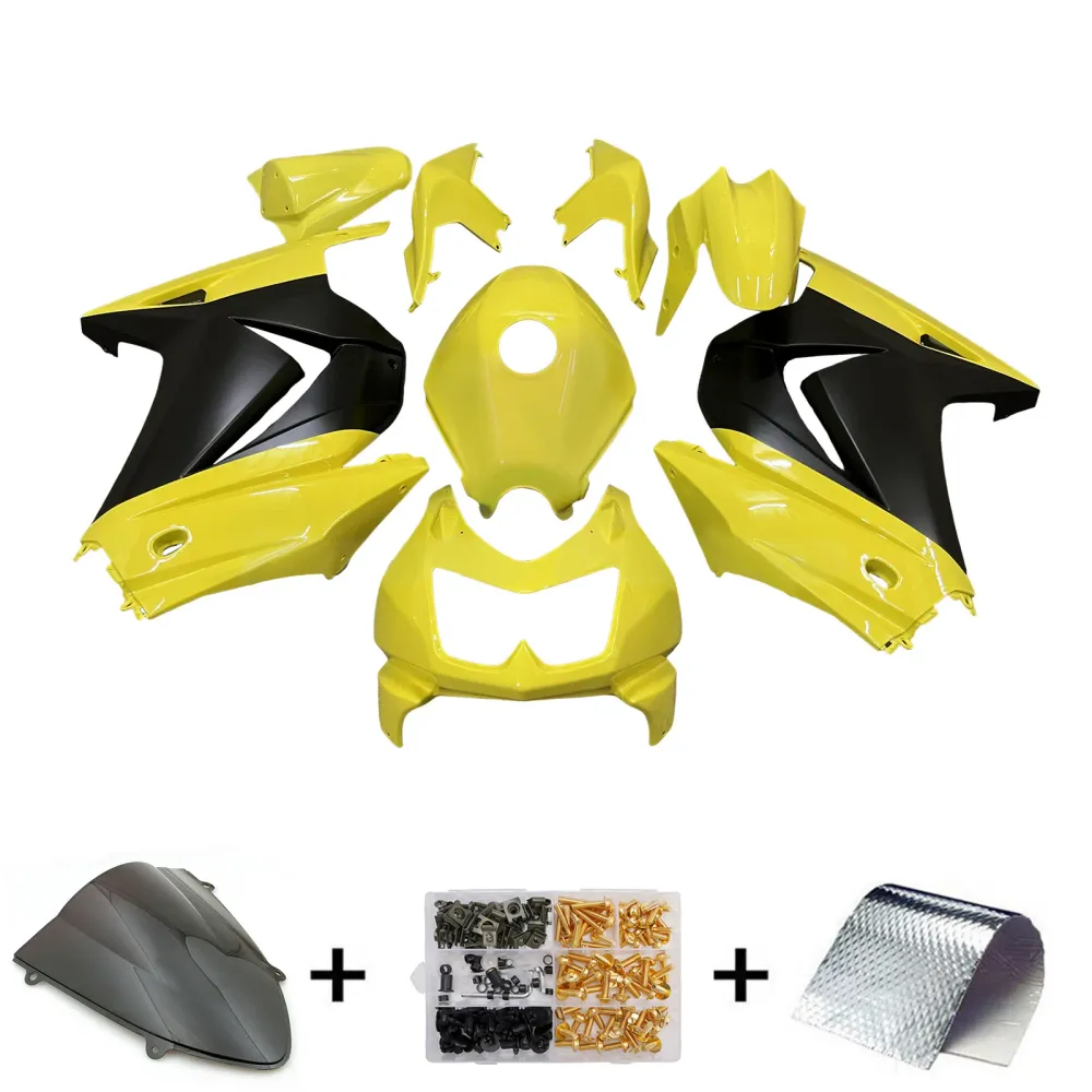 Injectie Kuip Kit Carrosserie Kunststof ABS geschikt voor Kawasaki EX250 Ninja250R 2008-2012