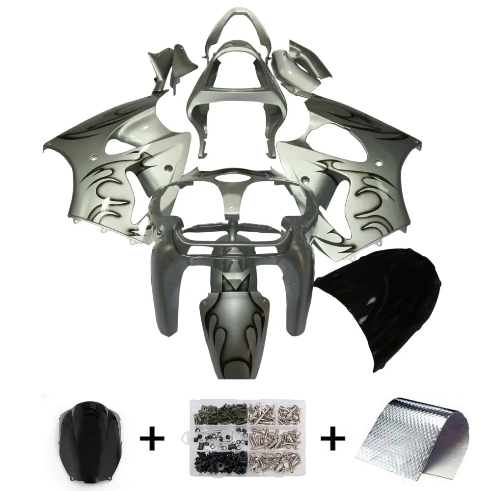 Injectie Kuip Kit Carrosserie Voor Kawasaki ZX6R 636 2000-2002 ZZR600 2005-2008