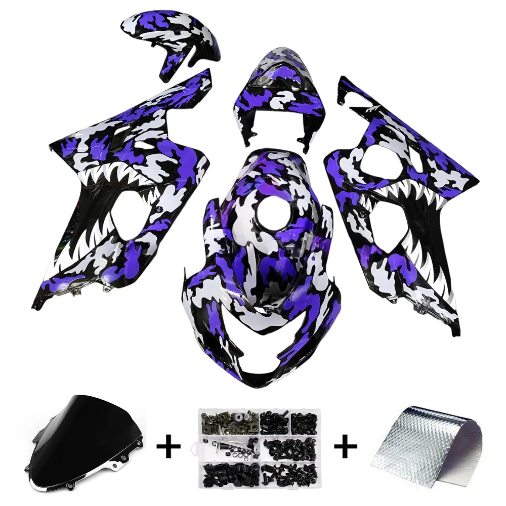 Injectiekuip Kit Carrosserie Kunststof ABS Voor Suzuki GSXR 600/750 2004-2005 K4