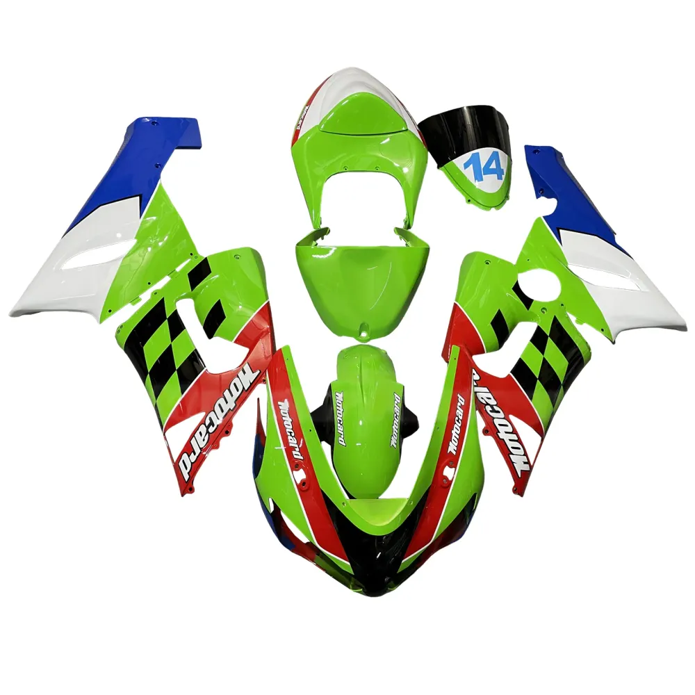 Injectiekuipset carrosserie kunststof ABS geschikt voor Kawasaki ZX6R 636 2005-2006