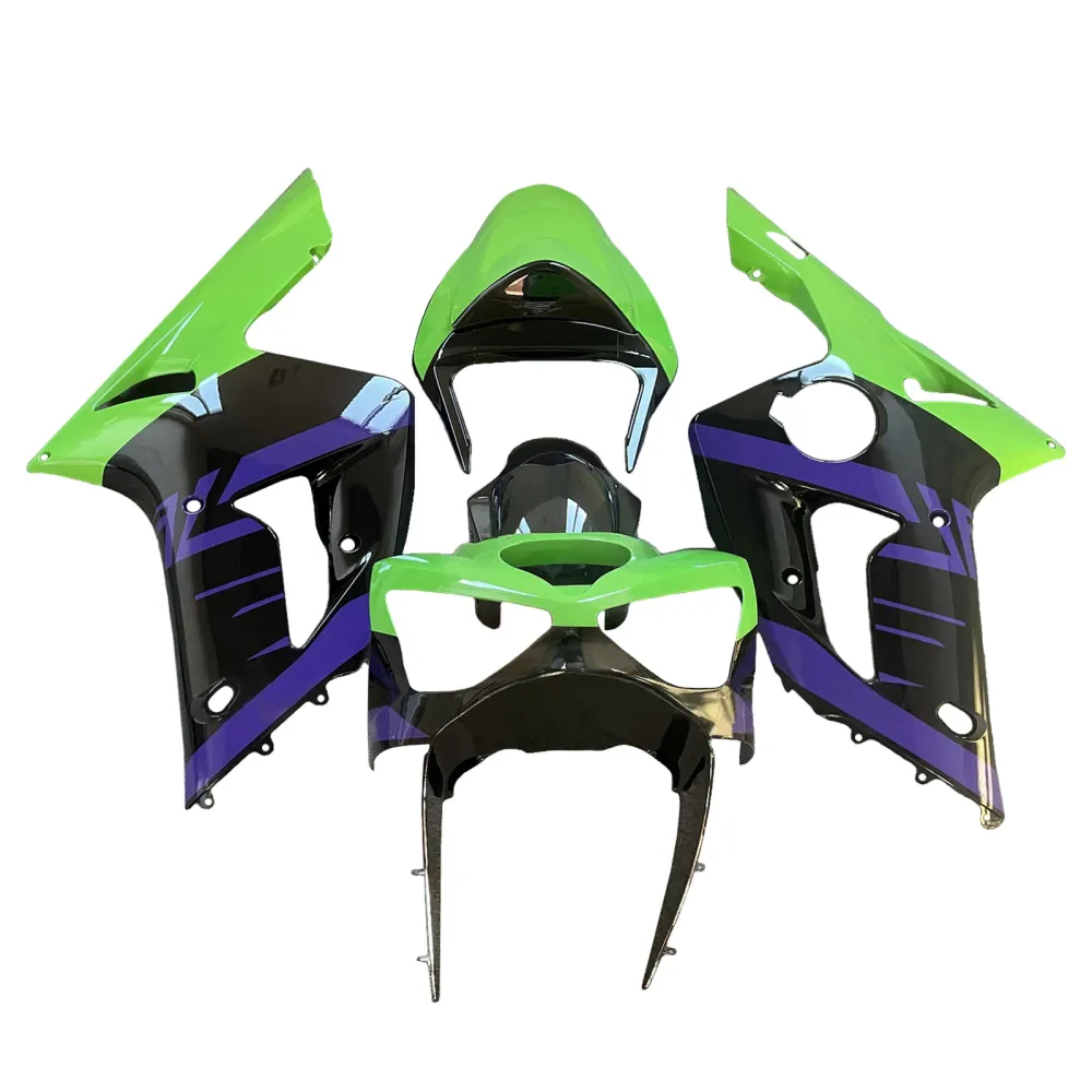 Injectiekuipset carrosserie kunststof ABS geschikt voor Kawasaki ZX6R 636 2003-2004