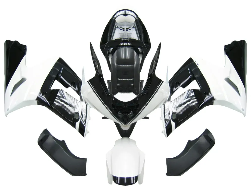 Amotopart 2003-2004 Kawasaki ZX6R Fairing Multi Balck Kit