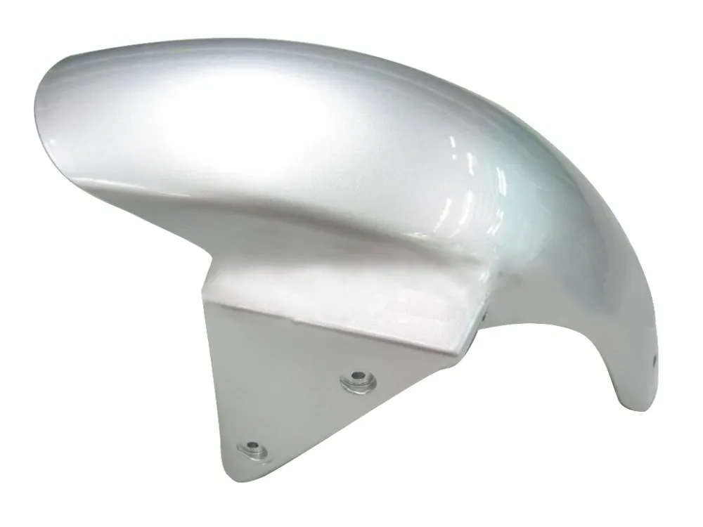 Amotopart 2003-2004 Kawasaki ZX6R Kuip Zilver&Bblauwe vlammenset