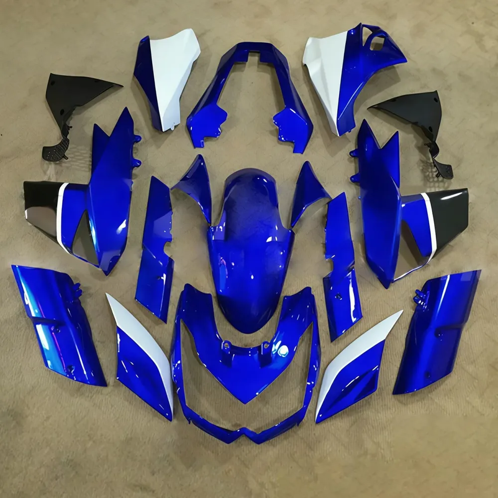 Amotopart 2010-2013 Z1000 Kawasaki Blue & Green Fairing Kit
