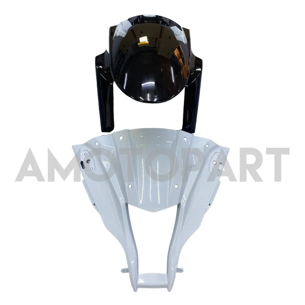 Amotopart 2011-2015 Kawasaki ZX10r Fairing White & Black Kit