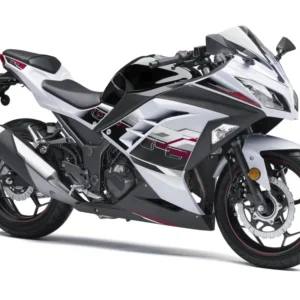 Amotopart 2013-2024 Kawasaki EX300R Fairing White & Black Kit