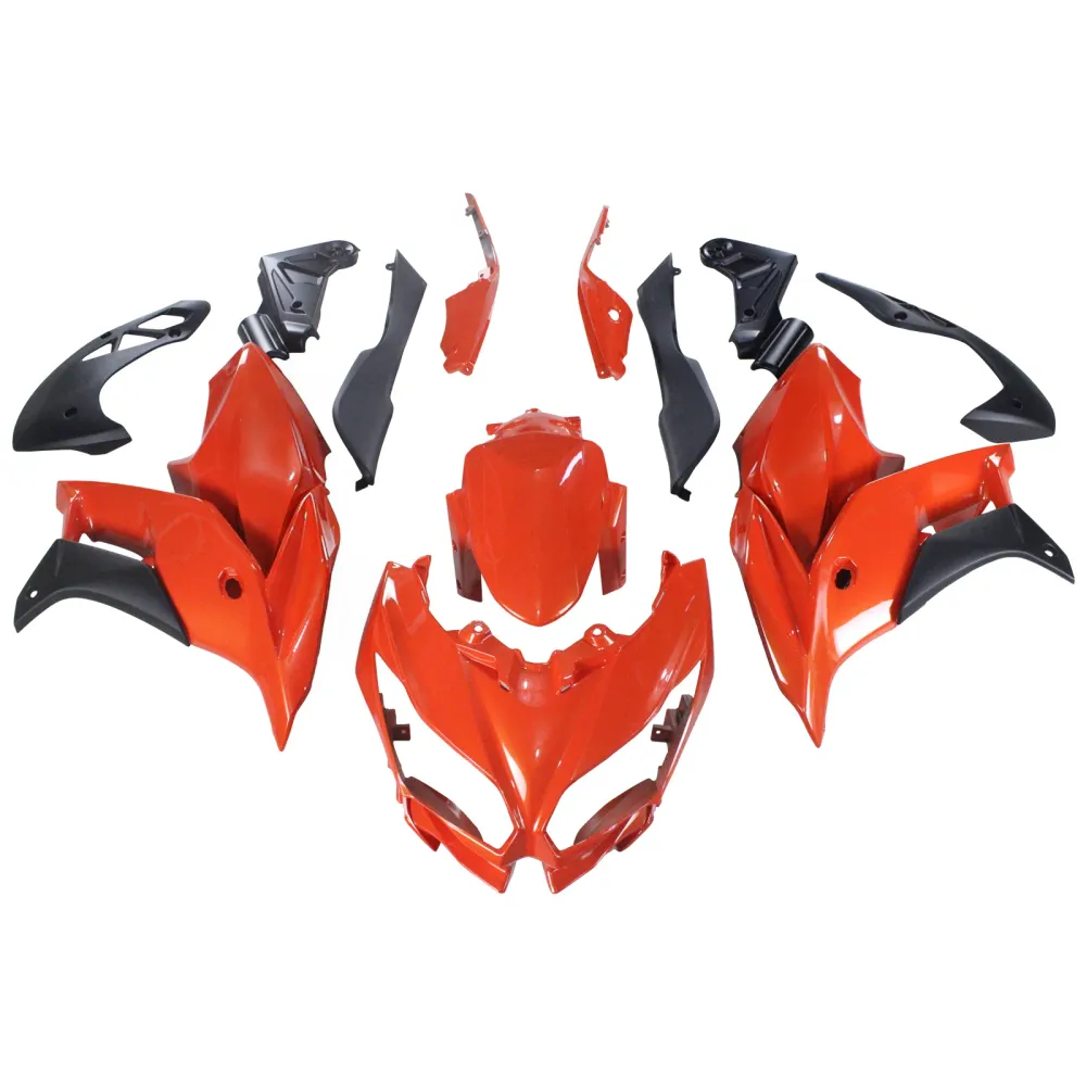 Amotopart 2015-2021 Kawasaki Versys 650 Red Fairing Kit