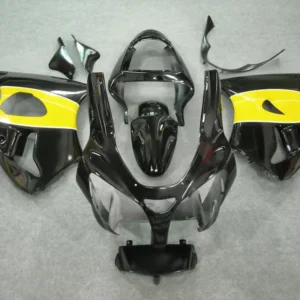 Amotopart Kawasaki 2000-2002 ZX6R 636/ZZR600 2005-2008 Kuip Zwart&Ygele kit