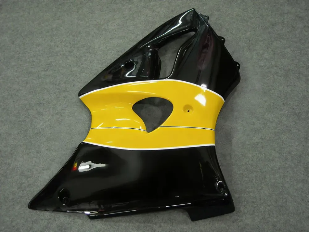 Amotopart Kawasaki 2000-2002 ZX6R 636/ZZR600 2005-2008 Kuip Zwart&Ygele kit
