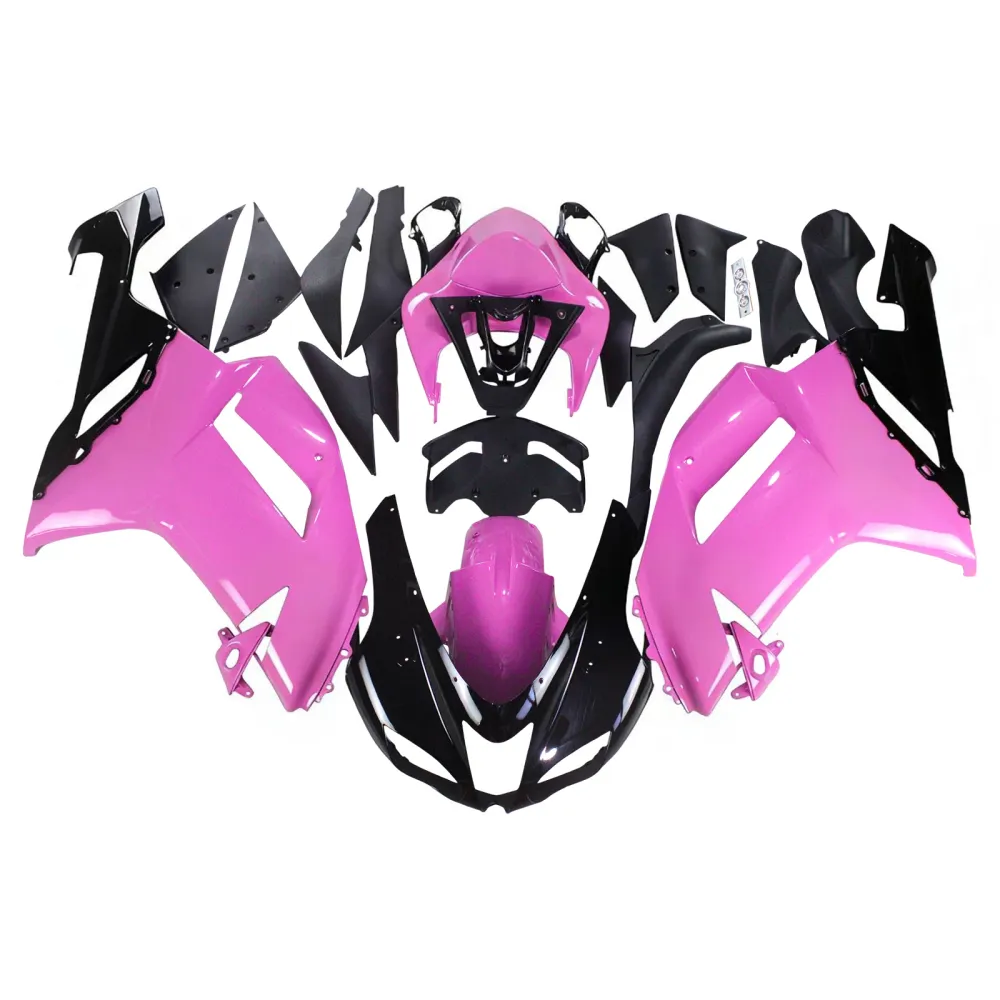 AMOTOPART KAWASAKI 2007-2008 ZX6R 636 Zwart roze kuipkit