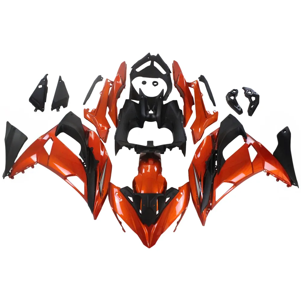 AMOTOPART KAWASAKI ER6F/NINJA650R 2017-2019 Glossy Orange Fairing Kit