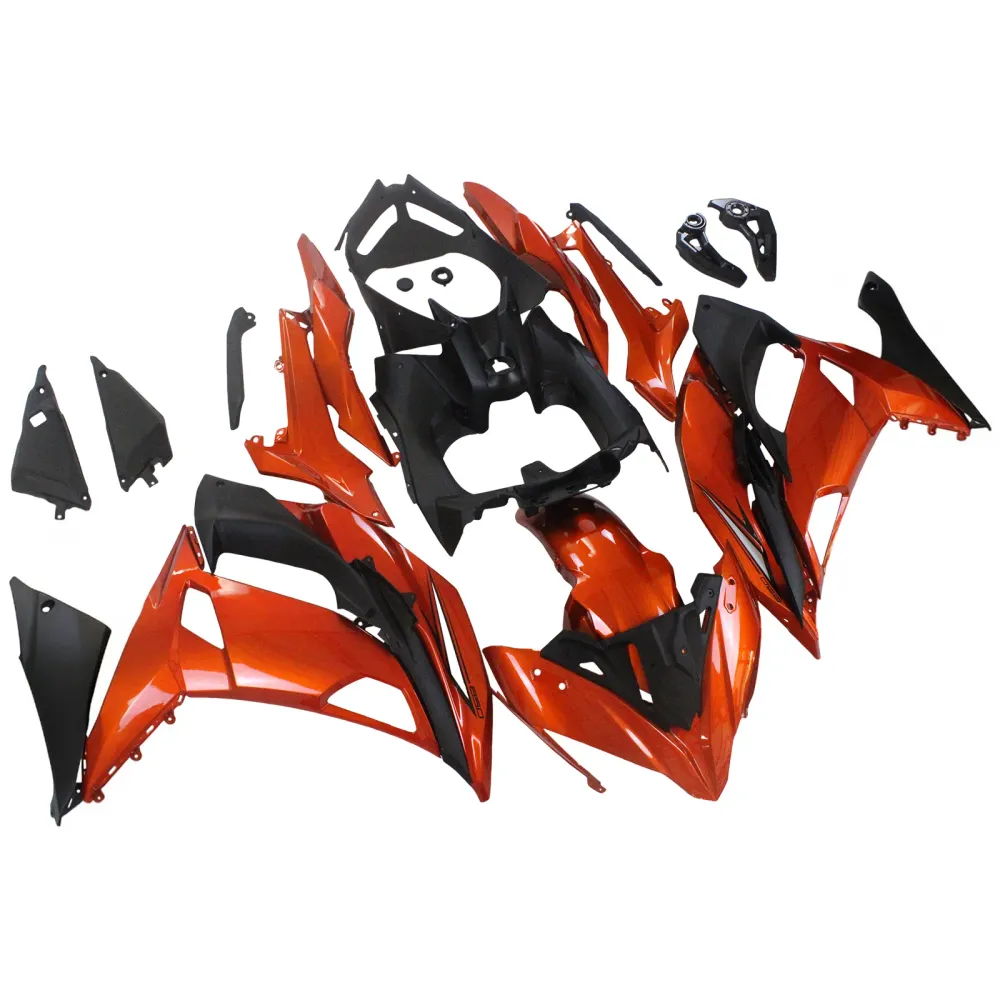 AMOTOPART KAWASAKI ER6F/NINJA650R 2017-2019 Glossy Orange Fairing Kit