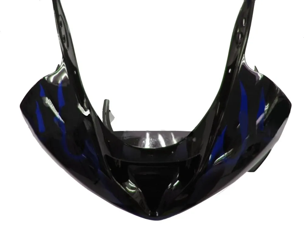 Amotopart kuip voor Kawasaki ZX6R 2003-2004, zwart&Bblauwe vlammenset