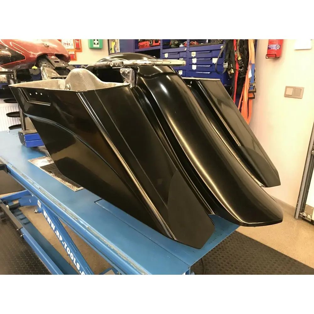 Killer Custom Uitgebreide zadeltas- en spatbordset voor Harley