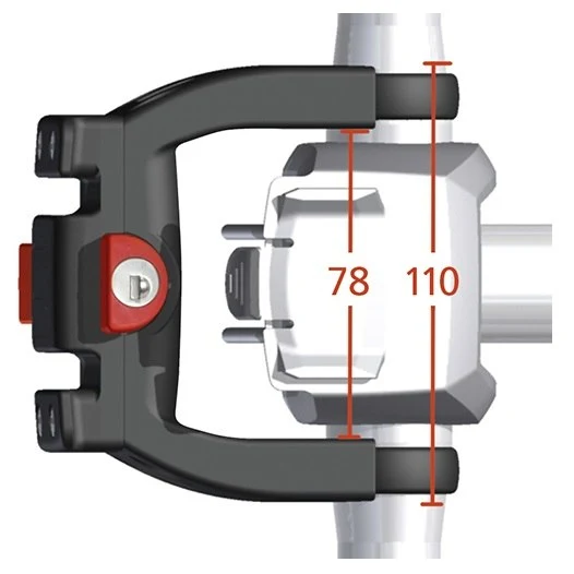 KLICKFIX cc-100 Stuuradapter ebike met slot