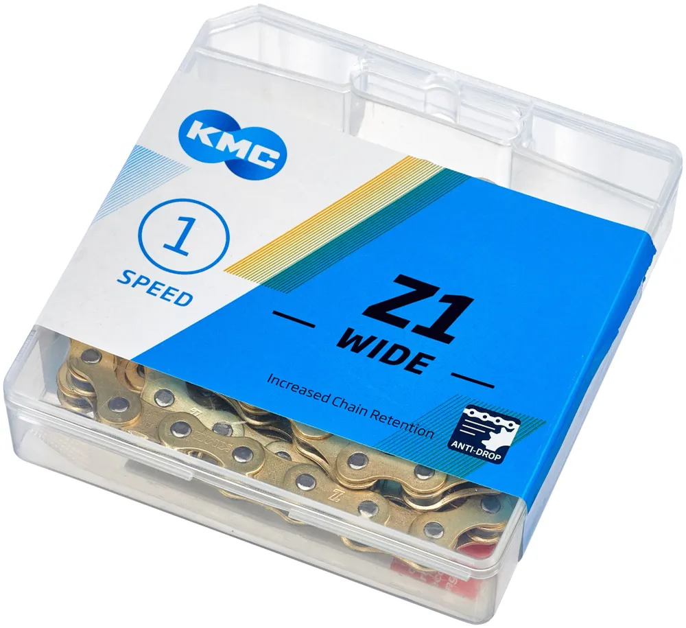 KMC Z1 Wide ketting 1-speed goud