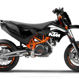 KTM 690 SMC-R GRAPHICS - "ABSTRAKT" (zwart/grijs)