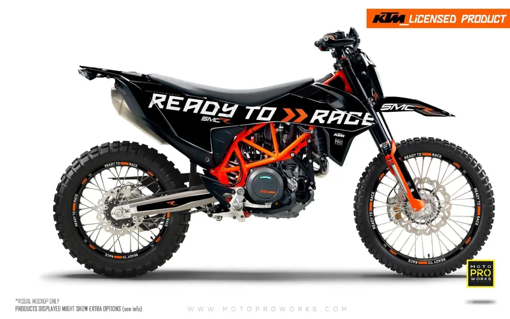 KTM 690 SMC-R GRAPHICS - "Ready2Race" (Zwart)
