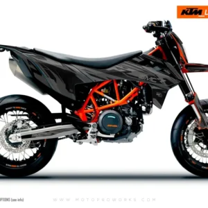 KTM 690 SMC-R GRAPHICS - "Ripple" (Zwart)