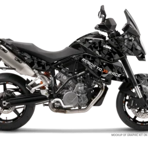 KTM 990 SM / SMR / SMT GRAPHICS - "Flake" (Zwart)