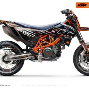 KTM GRAPHICS - 690 SMC-R "Corsa" (Zwart/Damascus)