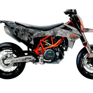 KTM GRAPHICS - 690 SMC-R "Flake" (Zwart/Grijs)