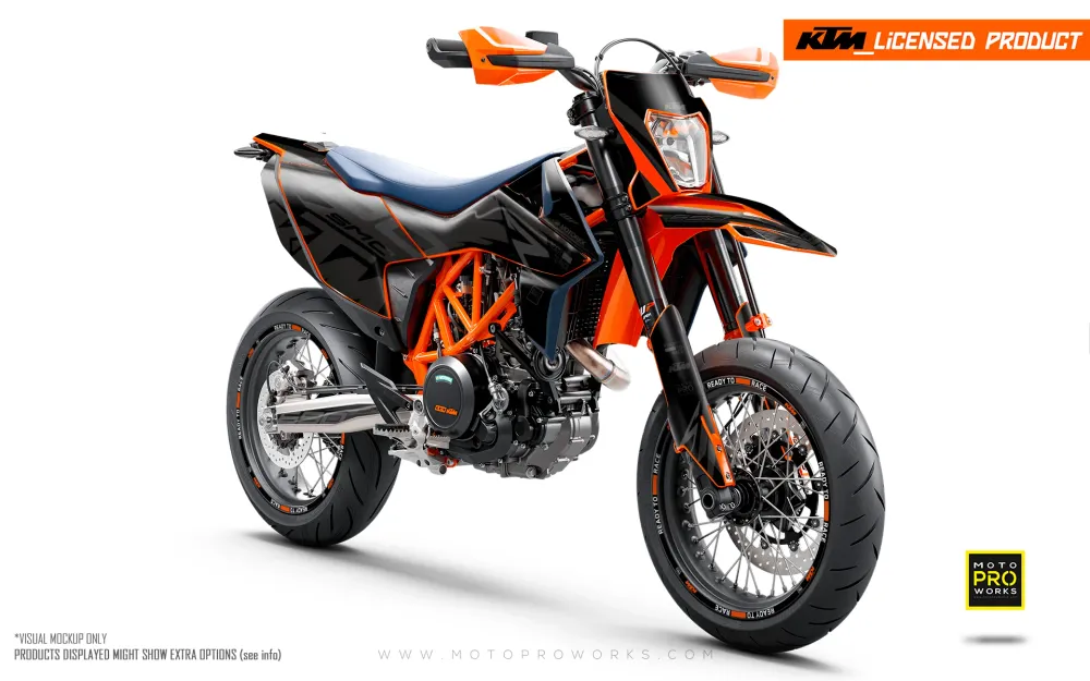 KTM GRAPHICS - 690 SMC-R "Quickshift" (Zwart)