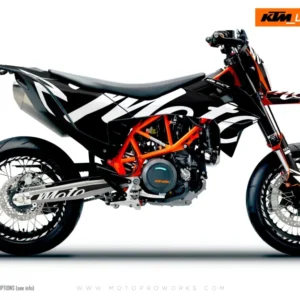 KTM GRAPHICS - 690 SMC-R "Script" (Zwart)