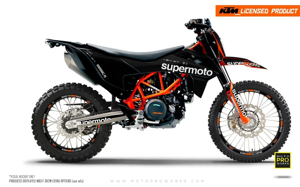 KTM GRAPHICS - 690 SMC-R "Type" (Zwart)
