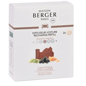 Maison Berger Cuir Mystique / Mystic Leather Autoparfum Navulling - 2 Stuks
