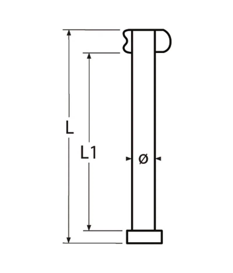 Marinetech Borstbout 6x26 mm met sleutel (5 stuks)