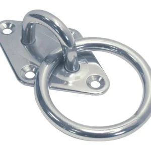 Marinetech Mastoog met ruitvormige grondplaat en ring 60x36 mm