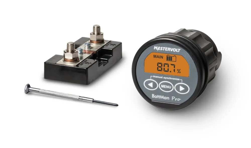 Mastervolt BattMan Lite inclusief shunt 500 /50 mV geschikt voor 12 en 24 V