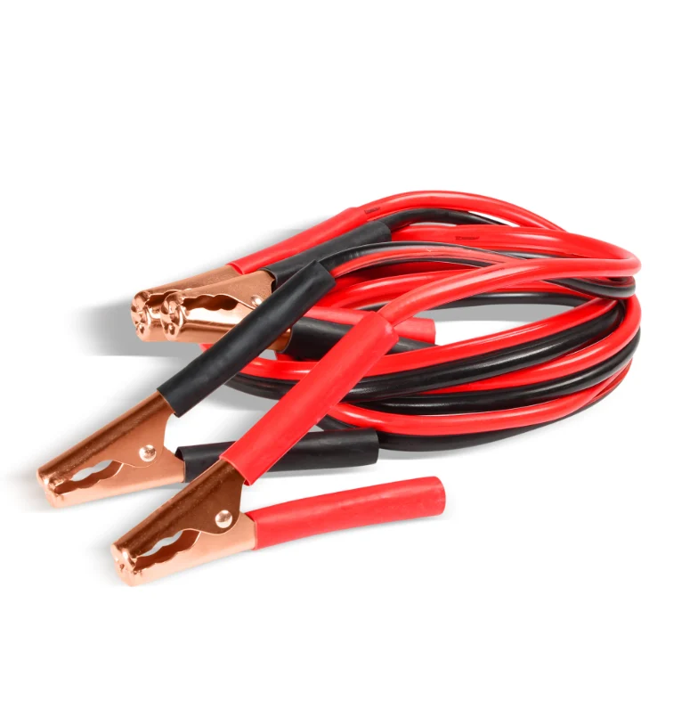 Cables pasa corriente, 2.4 mts, 250 amp, calibre 8 Modelo: C-240-8T Marca TAMER MIKELS