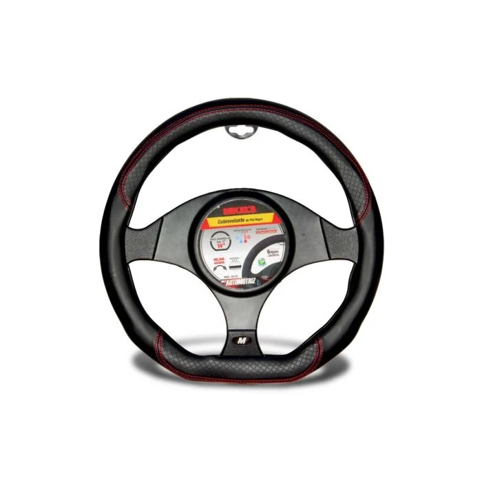 Cubrevolante de Piel Negro Forma D Modelo: CU-D1 Marca MIKELS