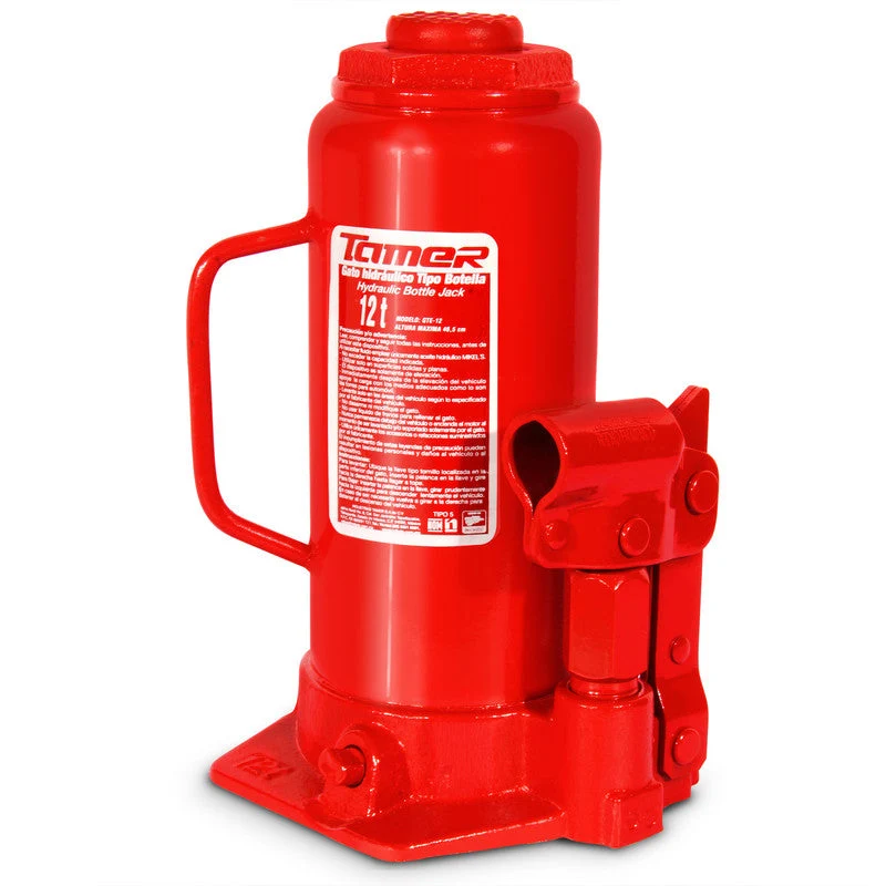 Gato hidráulico de botella con tornillo de extensión (12 ton) Modelo: GTE-12 Marca TAMER MIKELS