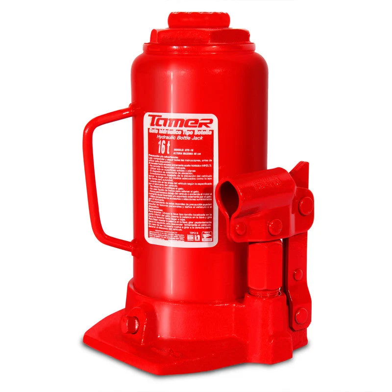 Gato hidráulico de botella con tornillo de extensión (16 ton) Modelo: GTE-16 Marca TAMER MIKELS