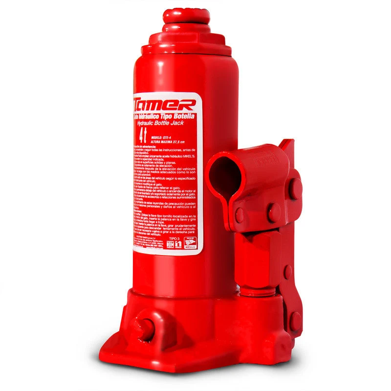 Gato hidráulico de botella con tornillo de extensión (4 ton) Modelo: GTE-4 Marca TAMER MIKELS