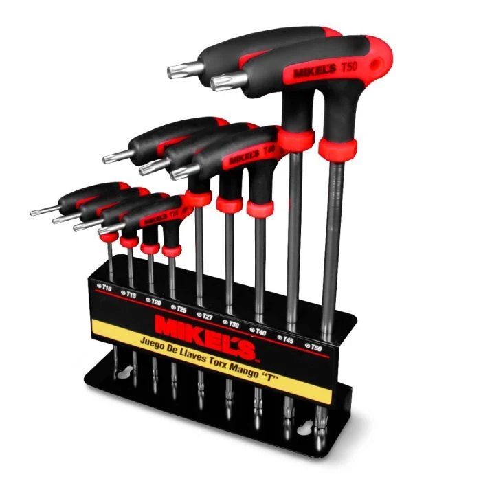 Juego de llaves torx®, mango "T" Modelo: JLLT-9 Marca MIKELS