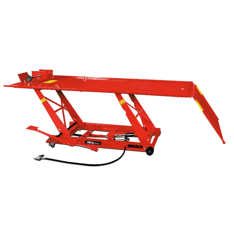 Plataforma neumática para motocicleta (500 kgs) Modelo: PNM-500 Marca MIKELS