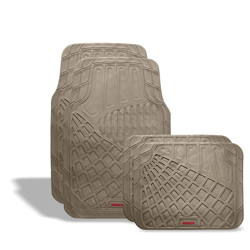 Tapetes para auto de hule, camello de lujo Modelo: TA-3 Marca MIKELS
