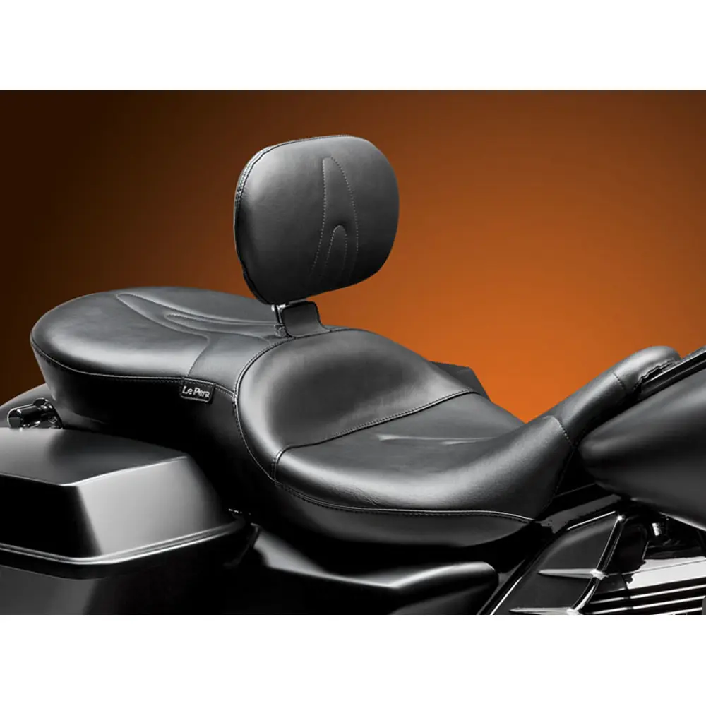 Le Pera RT66-zadel met rugleuning voor Harley