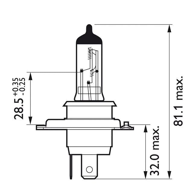 Philips CityVision Moto Koplamplamp H4 55/60W